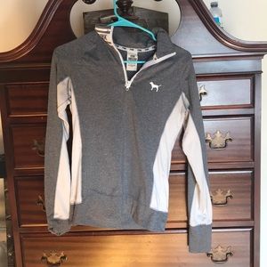 VS Pink grey athletic sweatshirt